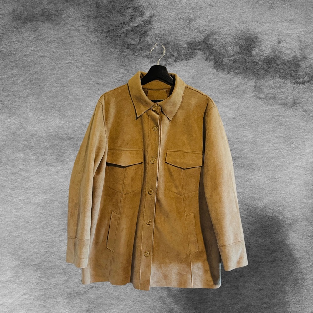 Harve Benard Beige Suede Jacket